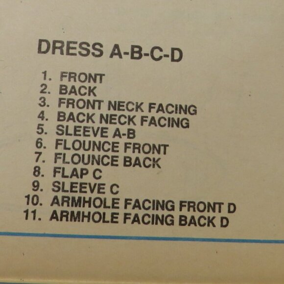 McCall's 6371 UNCUT EASY dress (short sleeve, ruffle edge) sewing pattern - Picture 3 of 7